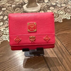 MCM Trifold Leather Wallet